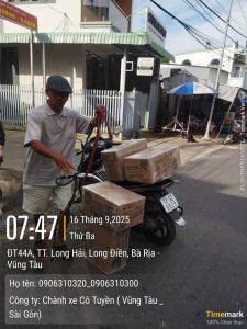 Gửi hàng từ sài gòn đi về Phú Mỹ