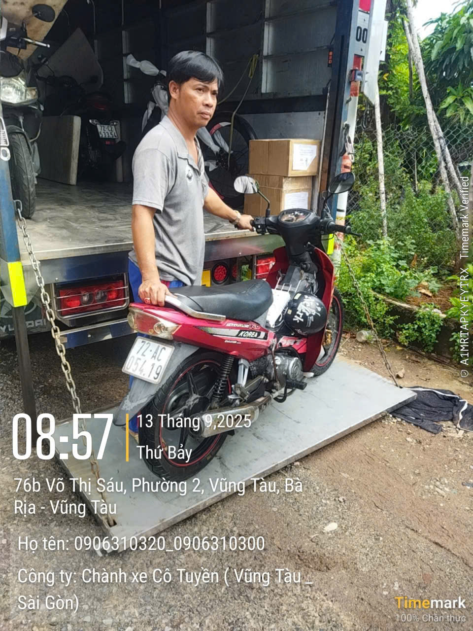 Gửi xe máy từ sài gòn đi về Khu công nghiệp ở Vũng Tàu